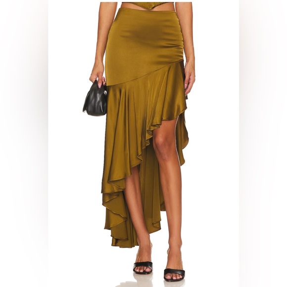 NBD Dresses & Skirts - NBD Amrita Maxi Skirt in Olive Green
